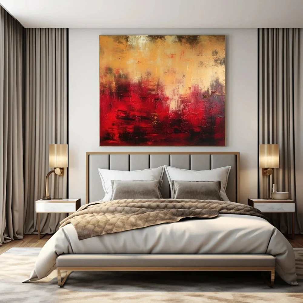 Bedroom Hand-painted Bold Living Abstract Canvas Artwork VLJT5